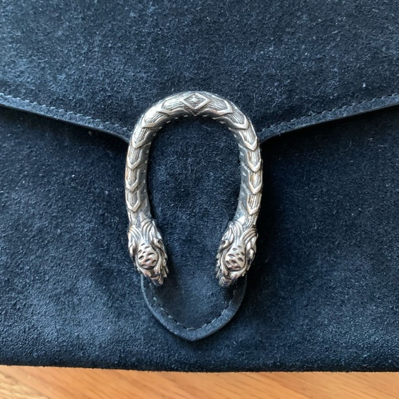 Authentic Gucci GG Dionysus Suede Chain Wallet Small Crossbody Shoulder Bag EUC - Picture 3 of 16